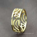 Anillo gay de oro de acero inoxidable, anillos de compromiso gay